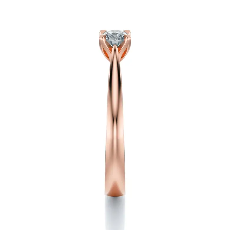 Pierścionek z diamentem różowe złoto AJPZ_111